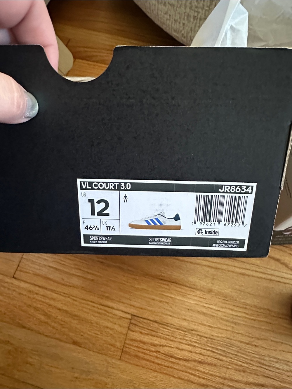 adidas men VL Court 3.0 Shoes - Picture 5 of 5